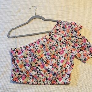 Universal Thread Multicolor Floral Crop Top